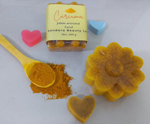 JABÓN DE GLICERINA A BASE DE CÚRCUMA DE 120G