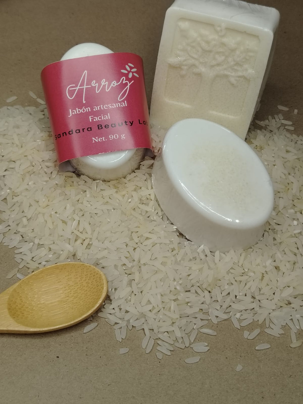 JABÓN DE GLICERINA A BASE DE ARROZ DE 120G