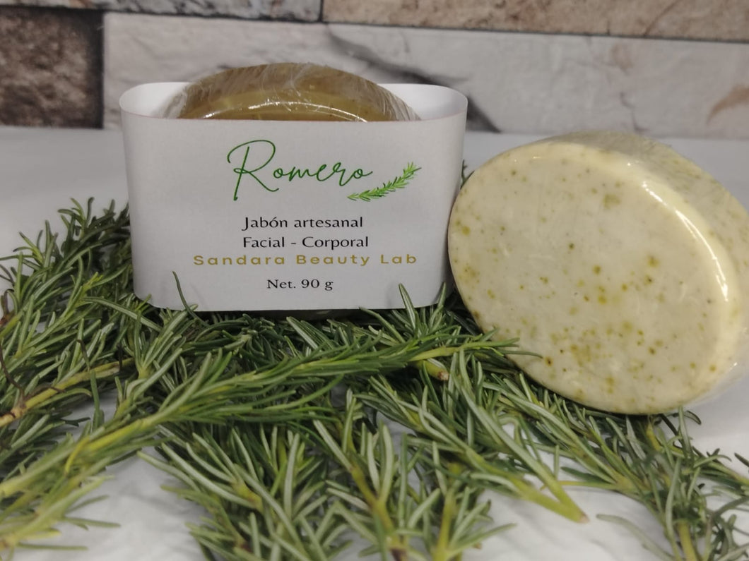 JABÓN ARTESANAL A BASE DE ROMERO DE 120G